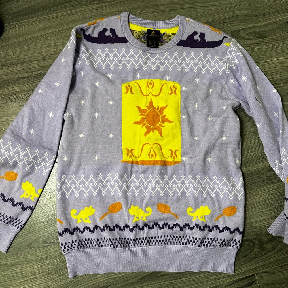 Tangled Disney Princess Christmas Sweater Size Medium